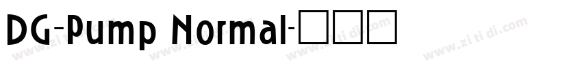 DG_Pump Normal字体转换